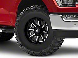 Mammoth Impulse Gloss Black Machined 6-Lug Wheel; 17x9; -12mm Offset (21-23 F-150)