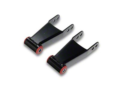 Mammoth Rear Lowering Shackles; 2-Inch (04-14 F-150, Excluding Raptor)