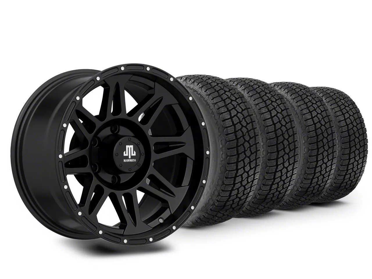 17×9 Mammoth 8 Beadlock Wheel & 33in Milestar All-Terrain Patagonia AT/R Tire Package (09-14 F-150)