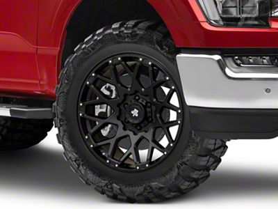 Mammoth Vex Satin Black Machined 6-Lug Wheel; 20x9; -6mm Offset (21-25 F-150)