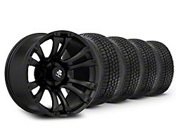 20x9 Mammoth Madness & 33in Milestar All-Terrain Patagonia AT/R Tire Package (21-25 F-150)
