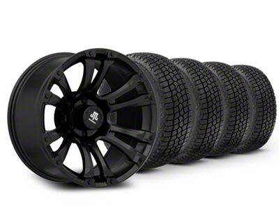 20x9 Mammoth Madness & 33in Milestar All-Terrain Patagonia AT/R Tire Package (21-25 F-150)