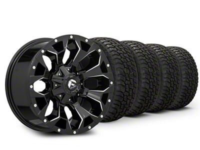 22x10 Fuel Wheels Assault & 33in Mickey Thompson All-Terrain Baja Boss A/T Tire Package (19-25 Sierra 1500)