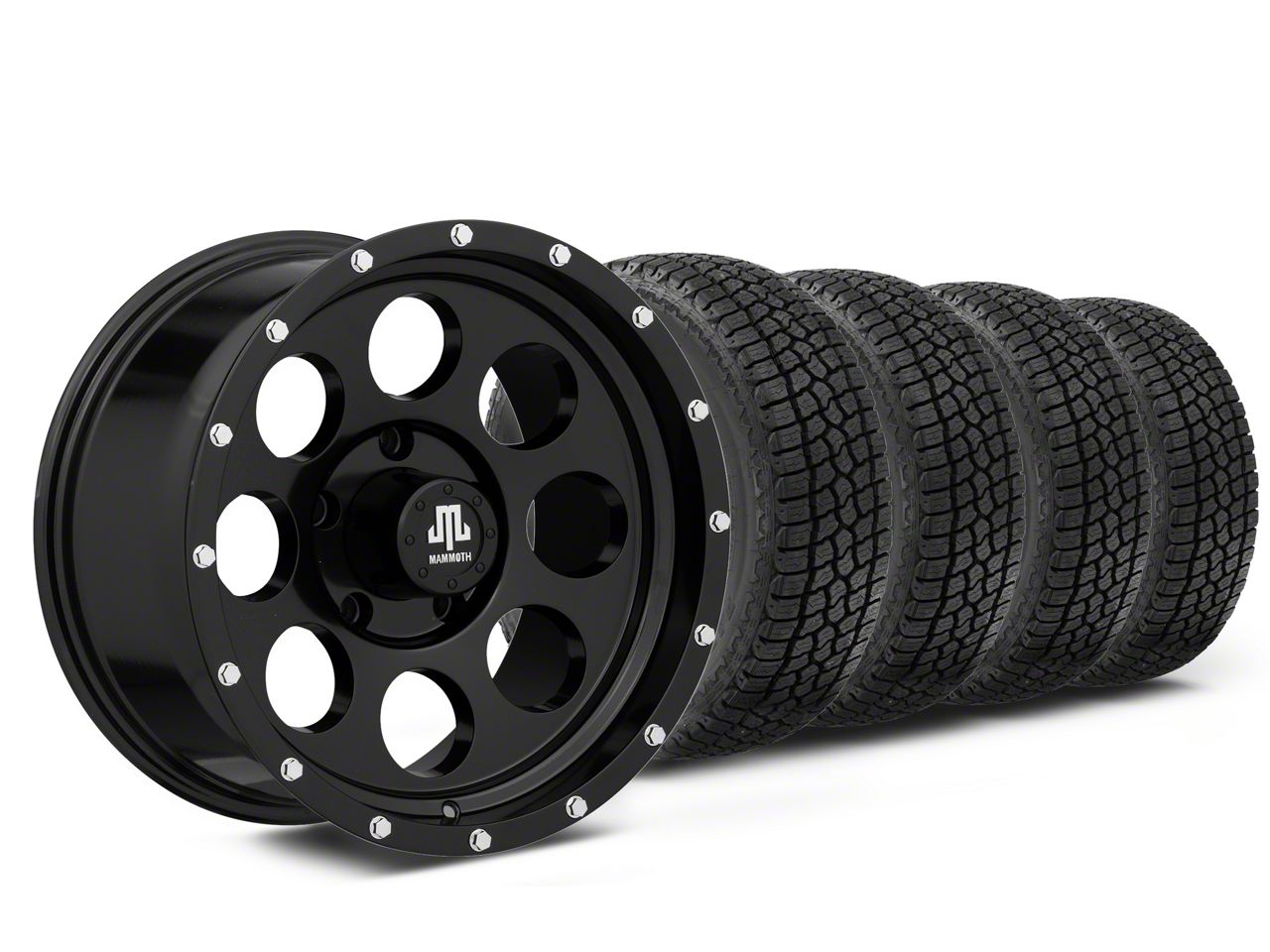 RAM 1500 17x9 Mammoth 8 Aluminum Wheel & 33in Milestar AllTerrain