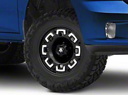 Mammoth Boss Satin Black Machined 5-Lug Wheel; 17x9; -6mm Offset (09-18 RAM 1500)
