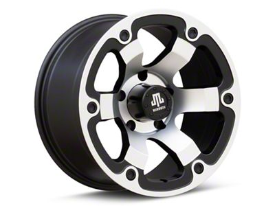 Mammoth Rogue Matte Black Machined 5-Lug Wheel; 17x9; -6mm Offset (09-18 RAM 1500)