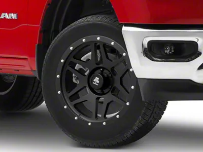 Mammoth Split 6 Beadlock Matte Black 6-Lug Wheel; 20x9; -6mm Offset (19-25 RAM 1500)