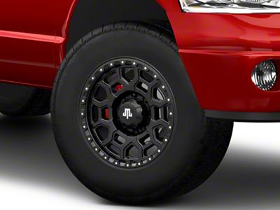 Mammoth Hunter Satin Black Satin Black 8-Lug Wheel; 18x9; -6mm Offset (03-09 RAM 2500)