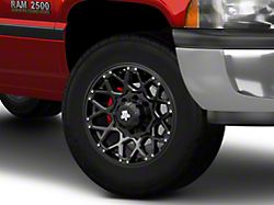 Mammoth Vex Satin Black Satin Black 8-Lug Wheel; 18x9; -6mm Offset (94-02 RAM 2500)