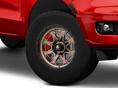 Mammoth Split 16 Satin Bronze 6-Lug Wheel; 17x9; -12mm Offset (19-23 Ranger)