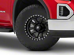 Mammoth 10-Spoke Beadlock Matte Black 6-Lug Wheel; 17x9; -6mm Offset (19-23 Sierra 1500)