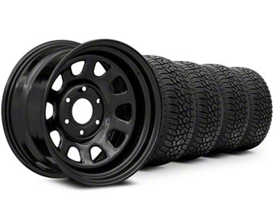17x9 Mammoth D Window & 33in Falken All-Terrain Wildpeak A/T3W Tire Package (14-18 Sierra 1500)