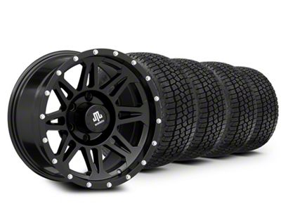 17x9 Mammoth Split 8 & 33in Milestar All-Terrain Patagonia AT/R Tire Package (99-06 Sierra 1500)