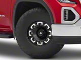 Mammoth Boss Satin Black Machined 6-Lug Wheel; 17x9; -6mm Offset (19-25 Sierra 1500)
