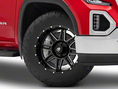 Mammoth Revolver Gloss Black Machined 6-Lug Wheel; 20x9; -6mm Offset (19-25 Sierra 1500)