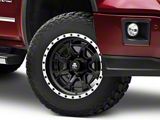 Mammoth Split 16 Beadlock Satin Black with Polished Lip 6-Lug Wheel; 17x9; -6mm Offset (14-18 Sierra 1500)
