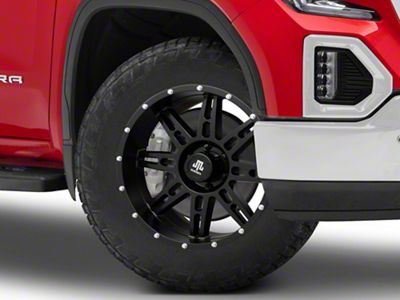 Mammoth Vader Beadlock Matte Black 6-Lug Wheel; 20x9; -6mm Offset (19-25 Sierra 1500)