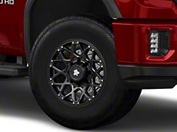 Mammoth Vex Satin Black Satin Black 8-Lug Wheel; 18x9; 0mm Offset (20-26 Sierra 2500 HD)