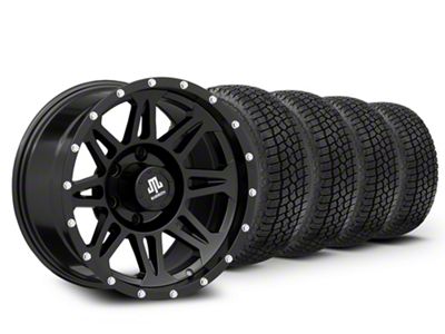 Mammoth 17x9 Mammoth Split 8 & 33in Milestar All-Terrain Patagonia AT/R Tire Package (14-18 Silverado 1500)