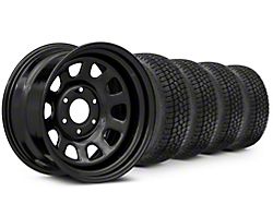 17x9 Mammoth D Window & 33in Milestar All-Terrain Patagonia AT/R Tire Package (14-18 Silverado 1500)