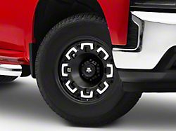 Mammoth Boss Satin Black Machined 6-Lug Wheel; 17x9; -6mm Offset (19-25 Silverado 1500)