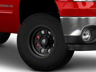Mammoth 8 Aluminum Matte Black 8-Lug Wheel; 16x10; -24mm Offset (07-10 Silverado 2500 HD)
