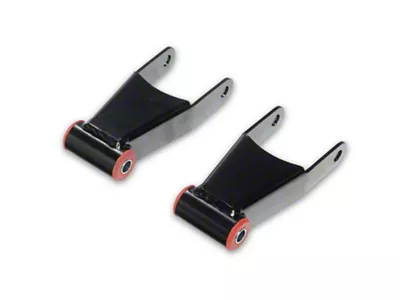 Mammoth Rear Lowering Shackles; 2-Inch (11-26 Silverado 2500 HD)