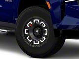Mammoth Boss Satin Black Machined 6-Lug Wheel; 17x9; -6mm Offset (21-25 Tahoe)