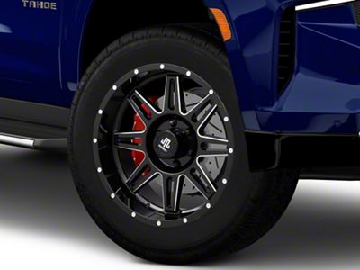 Mammoth Revolver Gloss Black Machined 6-Lug Wheel; 20x9; -6mm Offset (21-25 Tahoe)