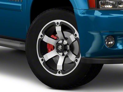 Mammoth Rogue Matte Black Machined 6-Lug Wheel; 20x9; -6mm Offset (21-26 Tahoe)