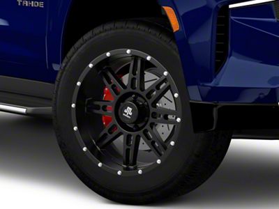 Mammoth Vader Beadlock Matte Black 6-Lug Wheel; 20x9; -6mm Offset (21-25 Tahoe)