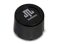 Mammoth Replacement Center Cap; Matte Black (Fits Mammoth Branded Wheels Only)