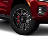 Mammoth Revolver Gloss Black Machined 6-Lug Wheel; 20x9; -6mm Offset (21-26 Yukon)