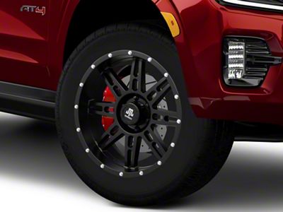 Mammoth Vader Beadlock Matte Black 6-Lug Wheel; 20x9; -6mm Offset (21-25 Yukon)