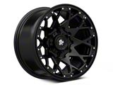 Mammoth Vex Satin Black Machined 6-Lug Wheel; 17x9; -6mm Offset (21-25 Yukon)
