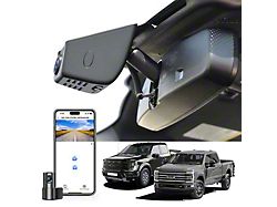 Mangoal Front 4K and Rear FHD Dash Cams with Sony STARVIS Sensor (18-26 F-150 w/ Screw Mount & Sensor Cover)