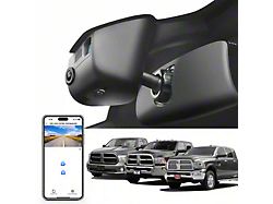 Mangoal Front 4K Dash Cam with Sony STARVIS Sensor (13-18 RAM 1500 w/ 3.10-Inch Tall Mirror Cover & Sensor Hole)
