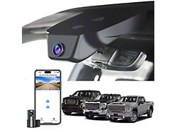 Mangoal Front 4K and Rear 2K Dash Cams with Sony STARVIS 2 Sensors (22-26 Sierra 1500 w/ 19 & 8-Hole Slots in Mirror Cover)