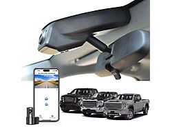 Mangoal Front 4K and Rear FHD Dash Cams with Sony STARVIS Sensor (19-21 Sierra 1500 w/ 5-Hole Slots in Mirror Cover)