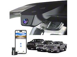 Mangoal Front 4K and Rear FHD Dash Cams with Sony STARVIS Sensor (22-26 Sierra 1500 w/ 19 & 8-Hole Slots in Mirror Cover)