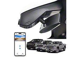 Mangoal Front 4K Dash Cam with Sony STARVIS Sensor (20-23 Sierra 2500 HD w/ 5 & 6-Slot Holes in Mirror Cover)