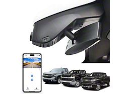 Mangoal Front 4K Dash Cam with Sony STARVIS Sensor (19-21 Silverado 1500 w/ 5 & 6-Slot Holes in Mirror Cover)