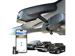 Mangoal Front 4K and Rear 2K Dash Cams with Sony STARVIS 2 Sensors (19-21 Silverado 1500 w/ 5-Hole Slots in Mirror Cover)