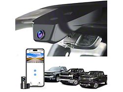 Mangoal Front 4K and Rear 2K Dash Cams with Sony STARVIS 2 Sensors (22-26 Silverado 1500 w/ 19 & 8-Hole Slots in Mirror Cover)