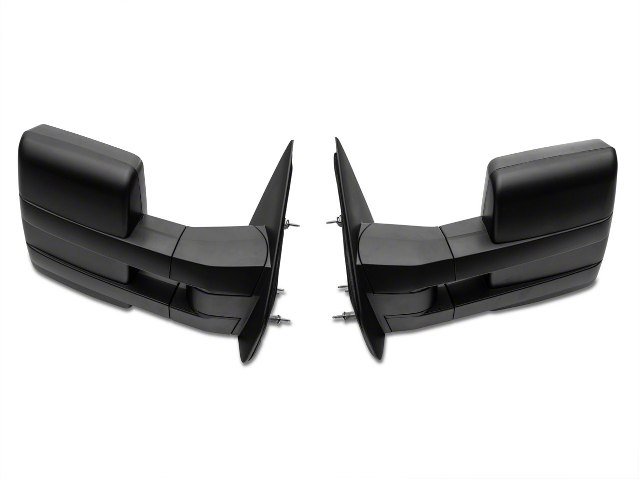 Fit 2004-2014 Ford F150 Black Manual Adjustable Extend Towing Side