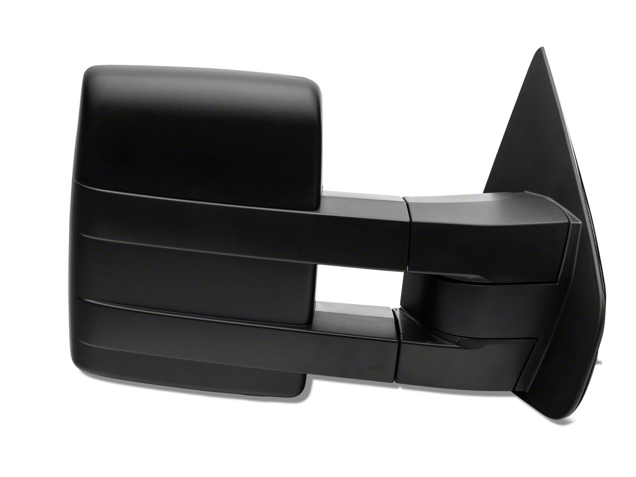 Pair Of Textured Black Manual Fold Tow Mirrors For 2004-2014 Ford F-150 - Kool Vue