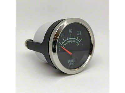 Marshall Instruments COMP II 60's Muscle 2-1/16-Inch Programmable Fuel Level Gauge; Polished Stainless Steel Bezel (Universal; Some Adaptation May Be Required)