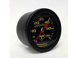 Marshall Instruments MNB Midnight Black 1.50-Inch Liquid Filled Mechanical Gauge; 0-60 PSI (Universal; Some Adaptation May Be Required)