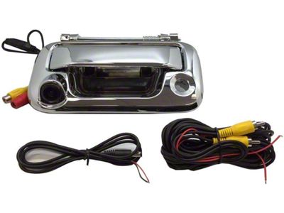 Master Tailgaters Metal Tailgate Handle with Backup Reverse Camera; Chrome (04-14 F-150)