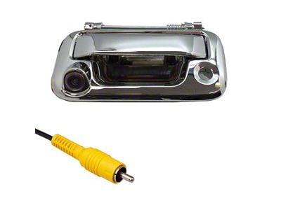 Master Tailgaters Tailgate Handle with Backup Reverse Camera; Chrome (11-14 F-250 Super Duty)
